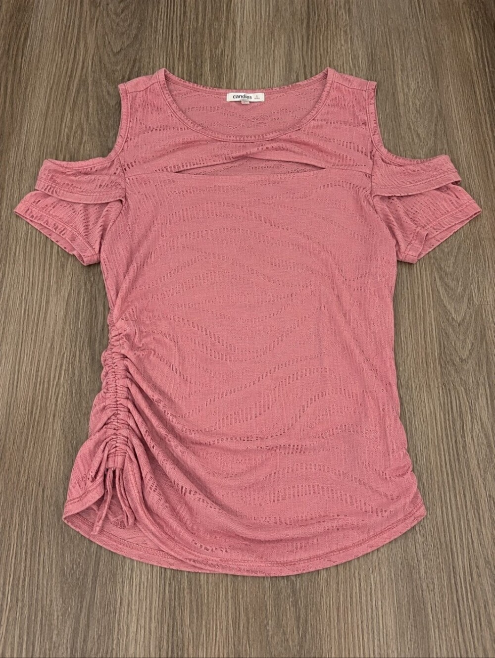 Candie's Soft Pink Short Sleeve Top